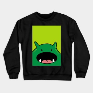 Cute Green Monster Crewneck Sweatshirt